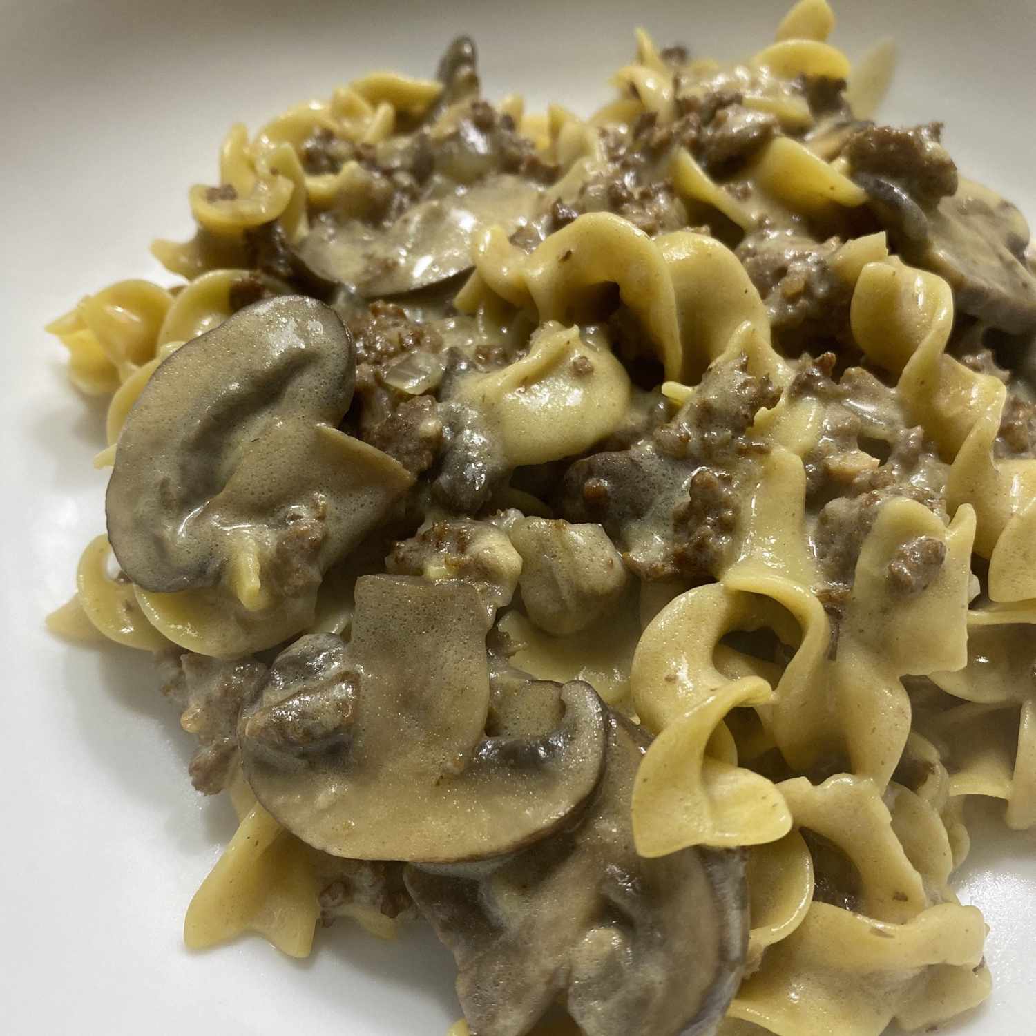 Instant Pot Beef Stroganoff with Ground Meat