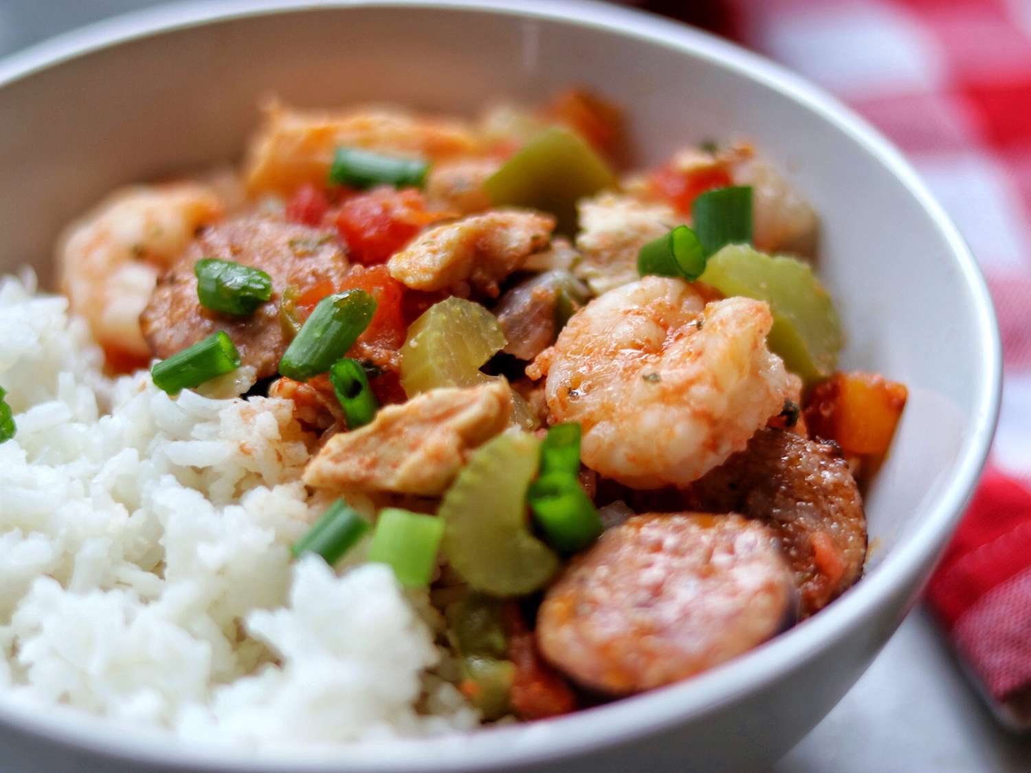 Instant Pot Chicken and Shrimp Jambalaya