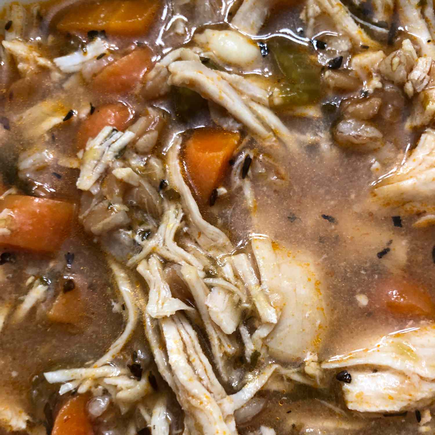 Instant Pot Chicken Farro Soup