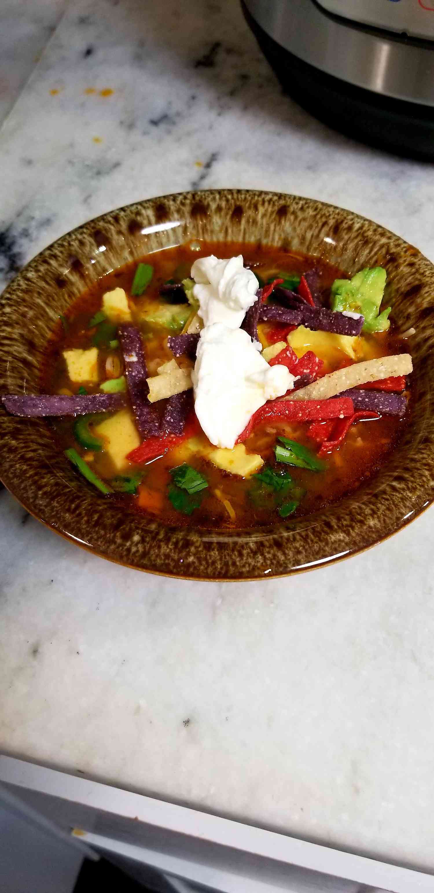 Instant Pot Chipotle Chicken Soup