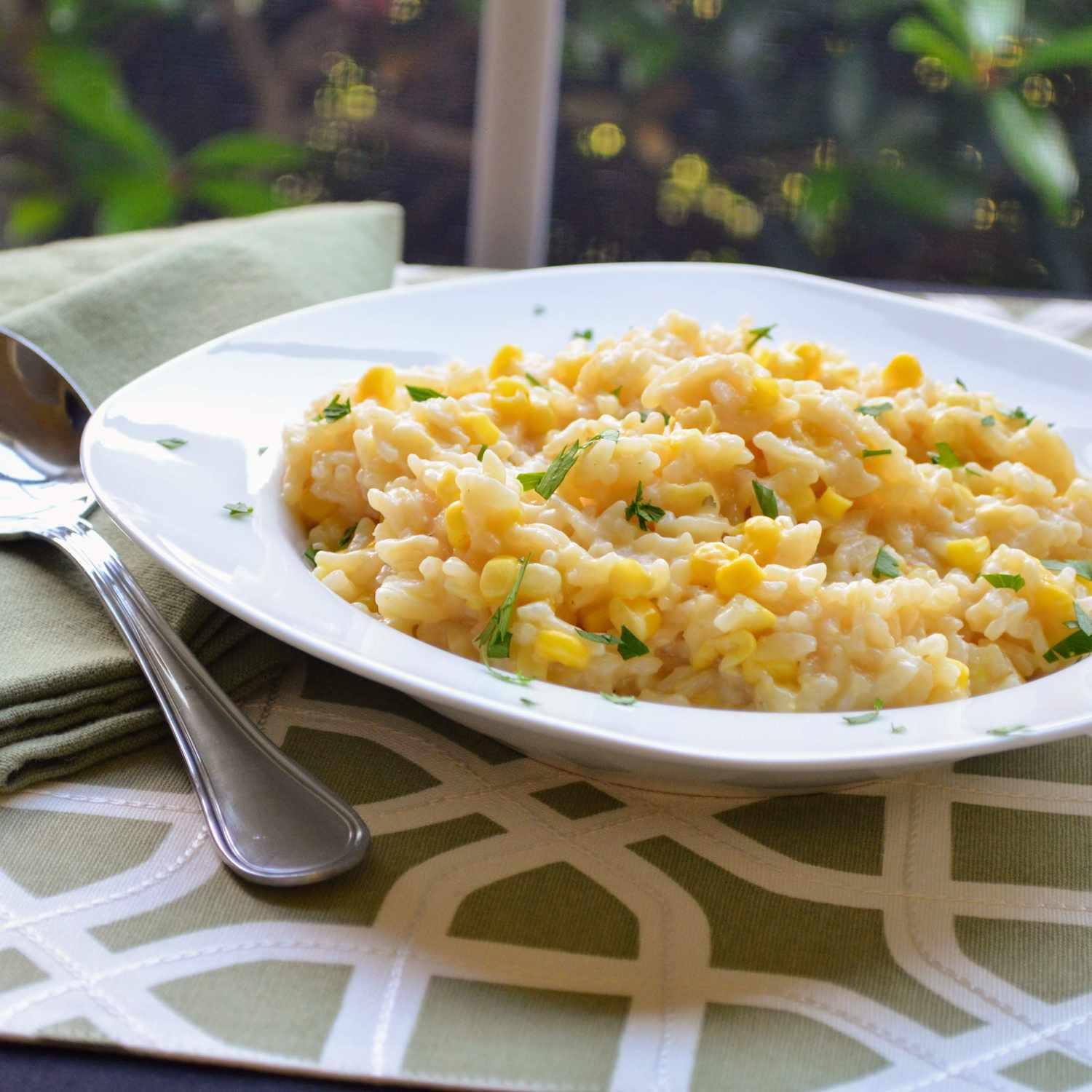 Instant Pot Creamy Corn Risotto