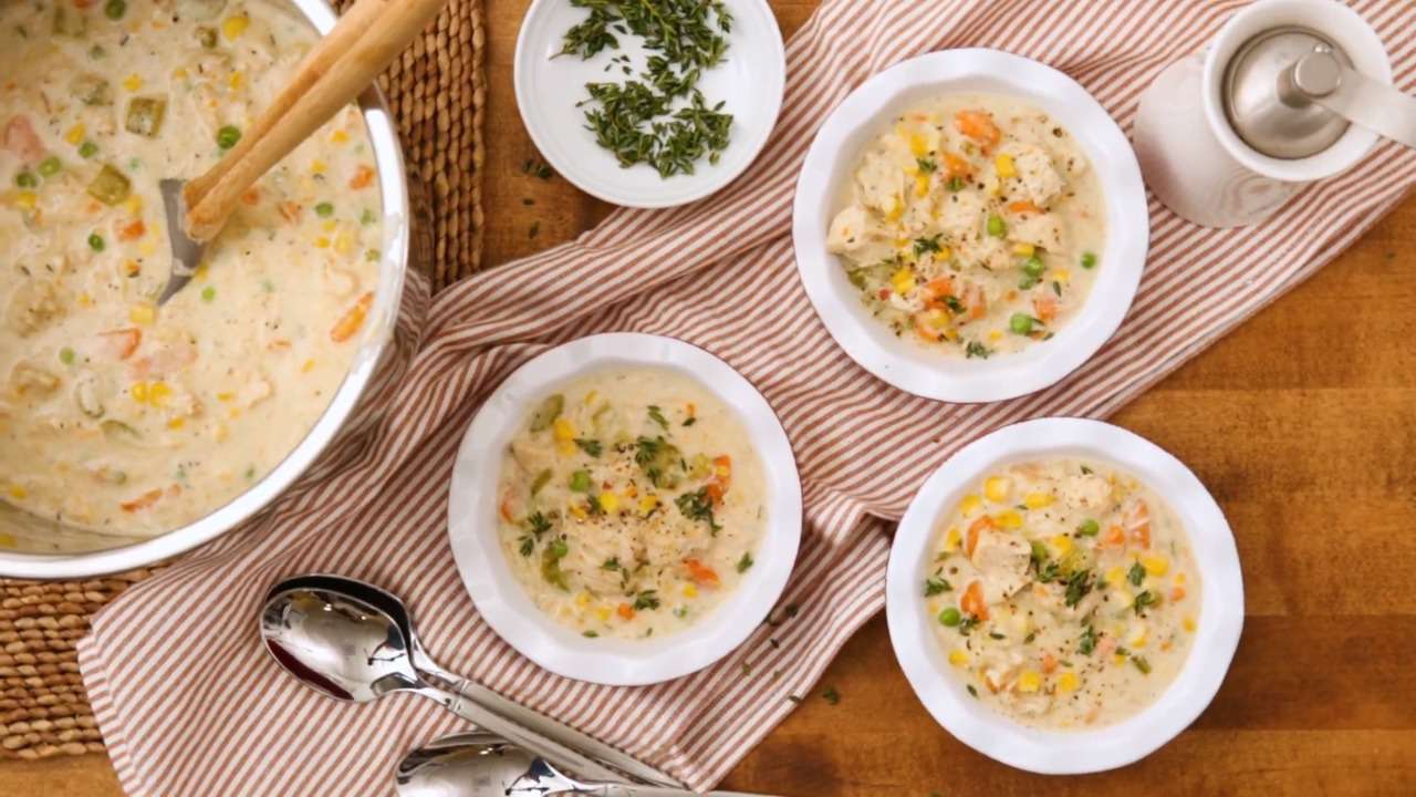 Instant Pot Crustless Chicken Pot Pie (Gluten Free)