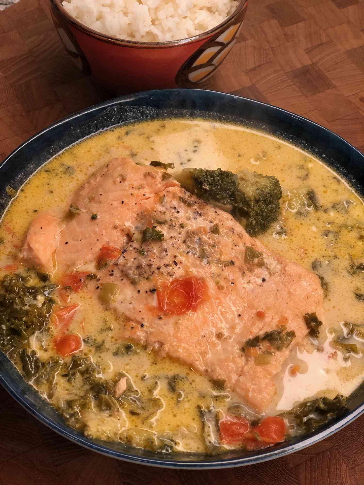 Instant Pot Filipino Salmon in Coconut Milk