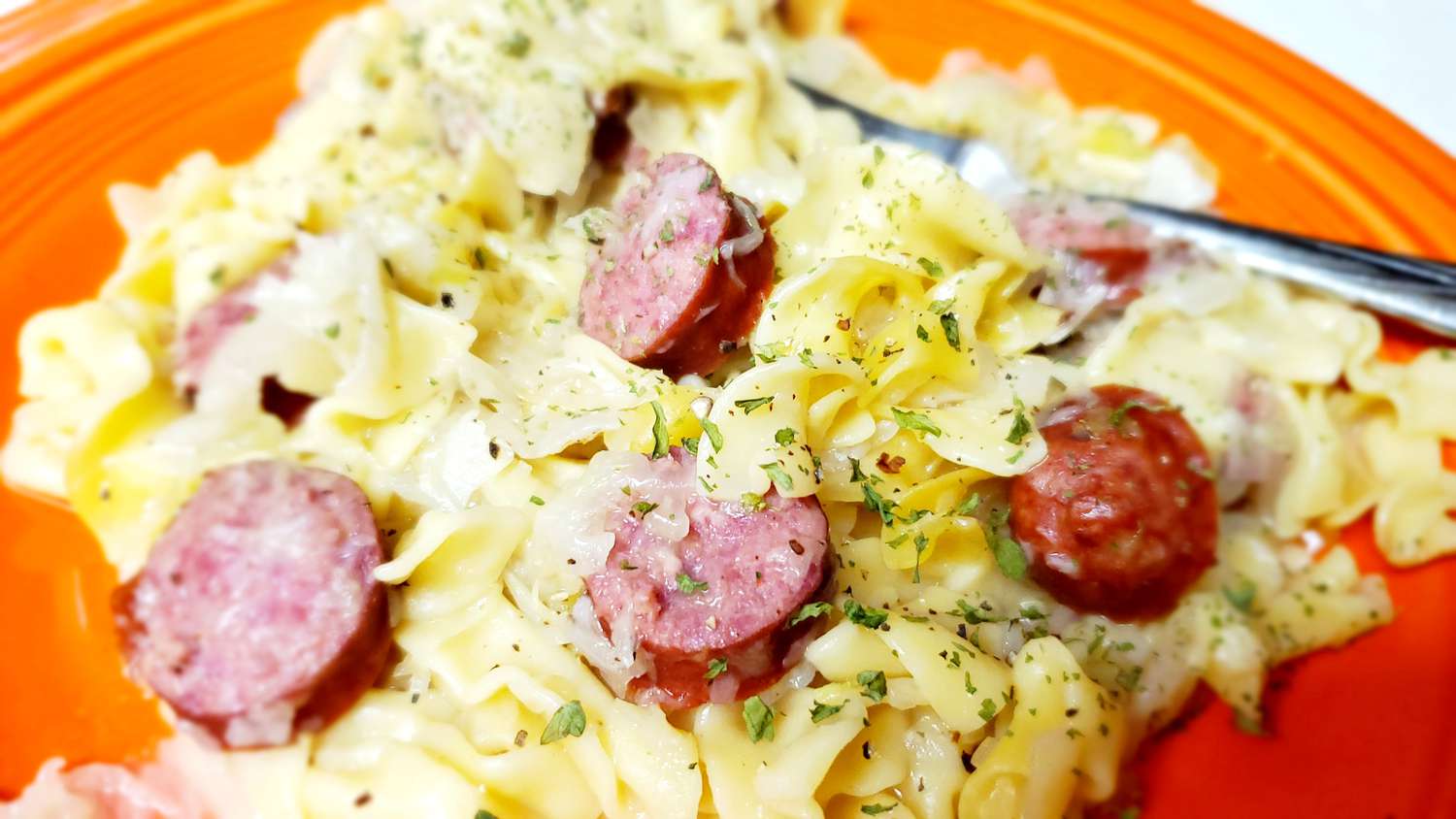 Instant Pot Kielbasa and Cabbage Noodles