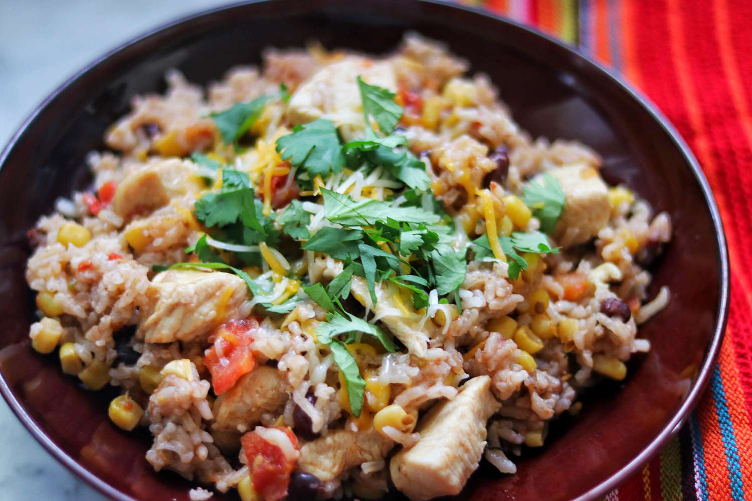 Instant Pot Mexican Chicken Rice Bowls