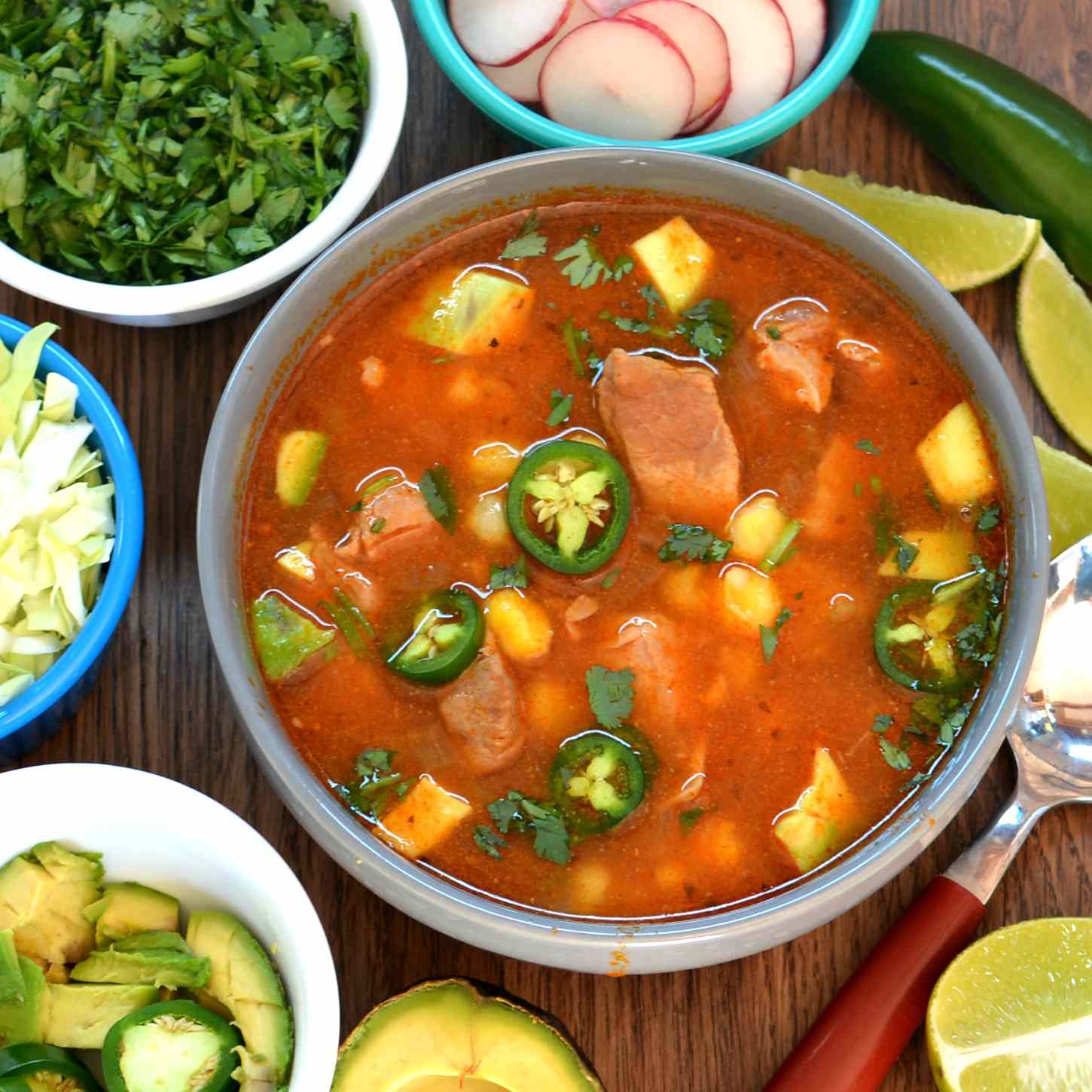 Instant Pot Pork and Hominy Posole
