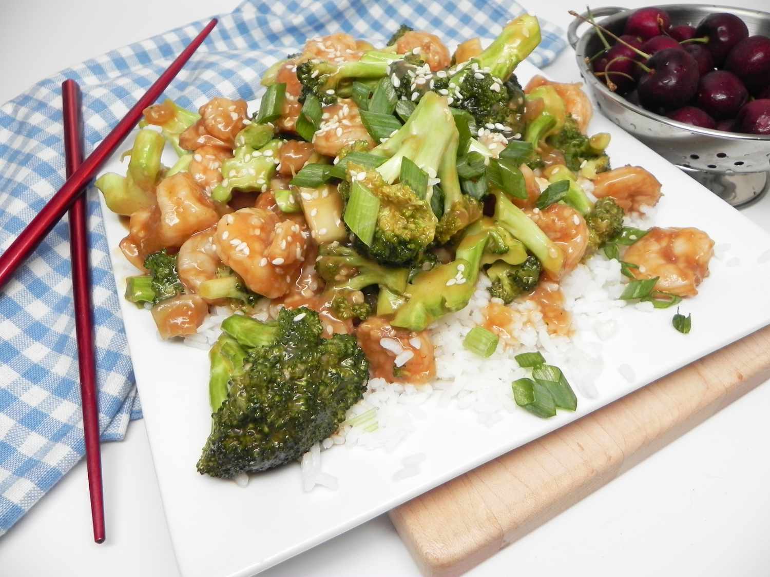 Instant Pot Shrimp and Broccoli Stir-Fry
