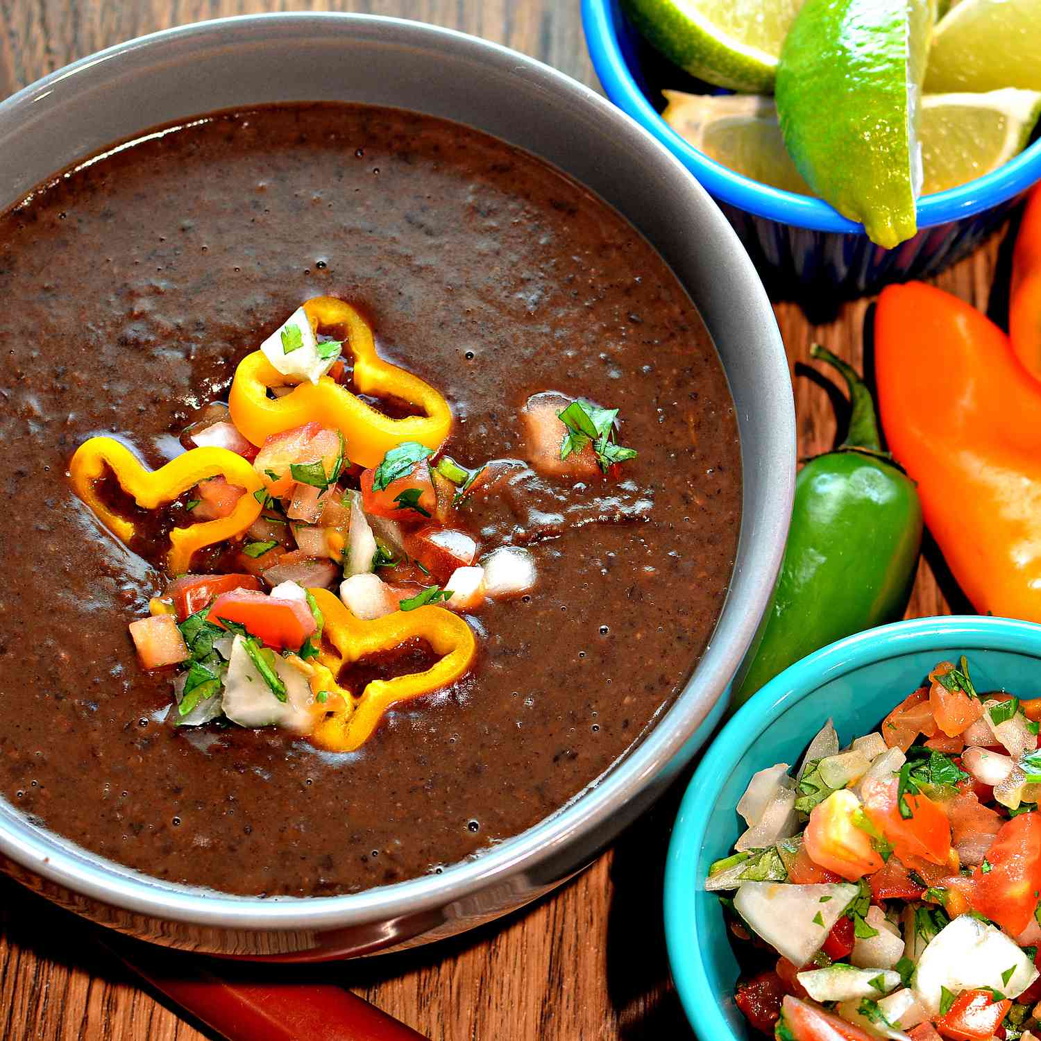 Instant Pot Spicy Black Bean Soup