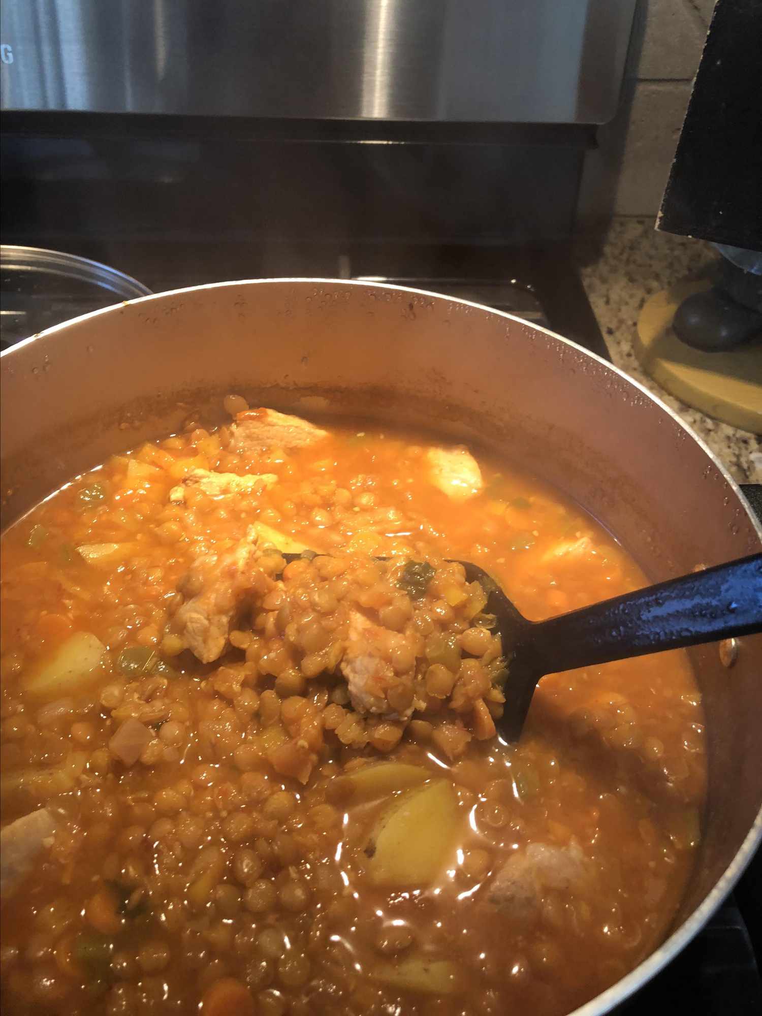 Instant Pot Spicy Mexican Lentil Soup