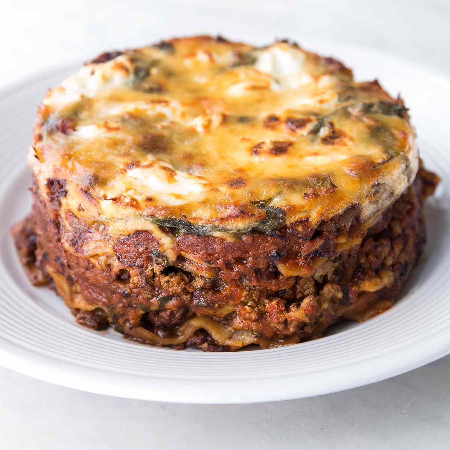 Instant Pot Spinach and Beef Lasagna