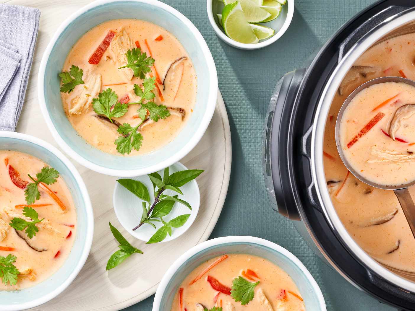 Instant Pot Thai Chicken Soup with Veggies
