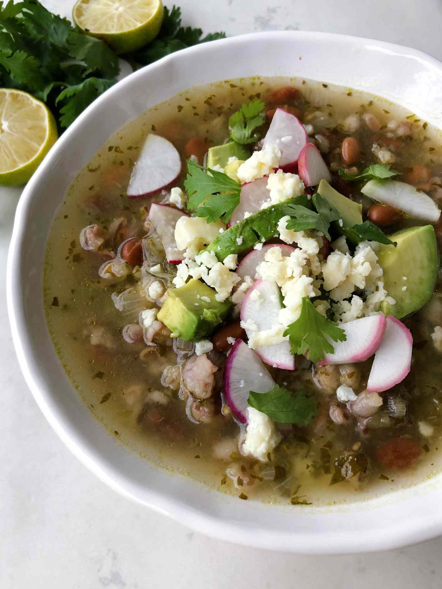 Instant Pot Vegetarian Verde Pozole