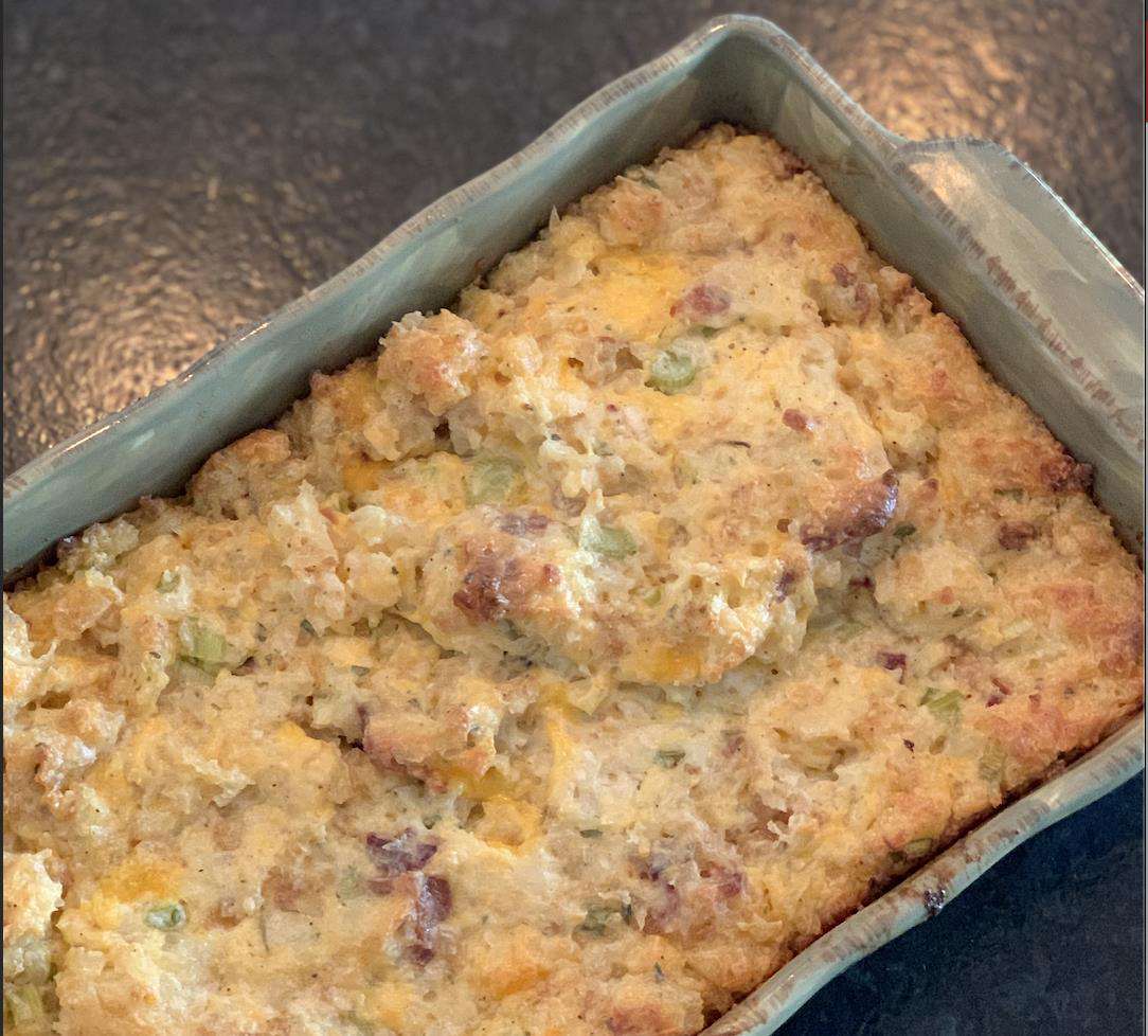 Irresistible Cheddar Bacon Potatoes