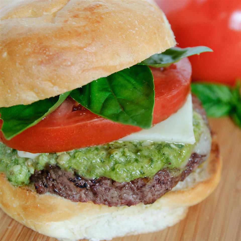 Italian Basil Mozzarella Burger