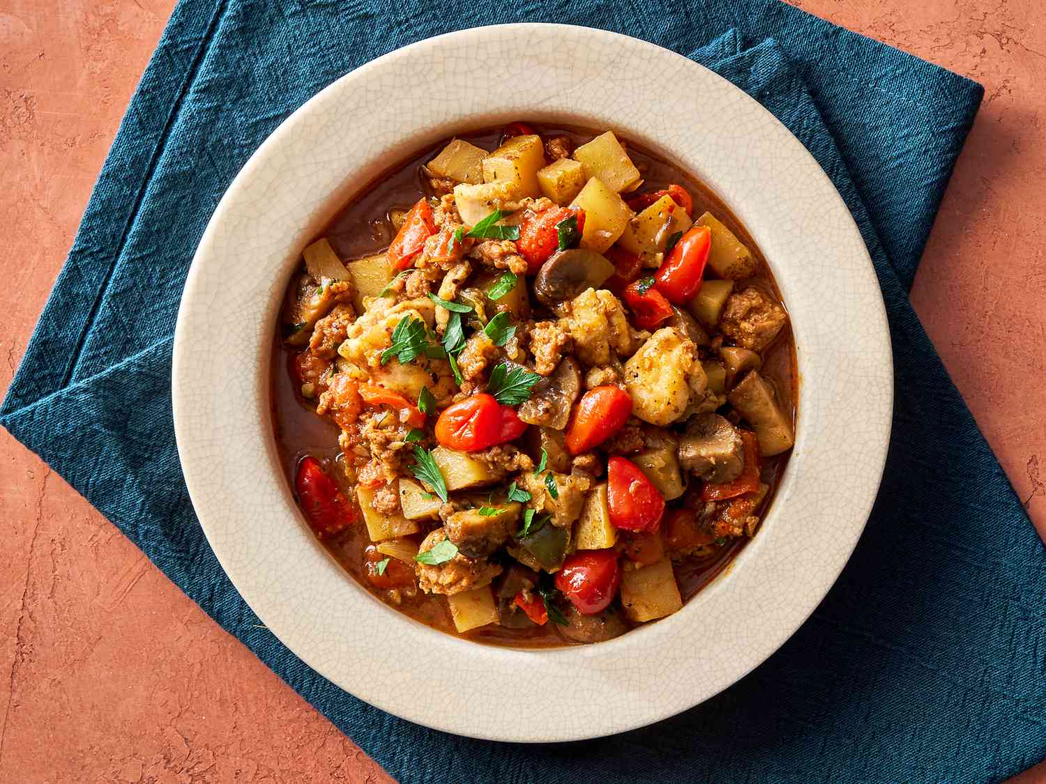 Italian Chicken Sausage Skillet