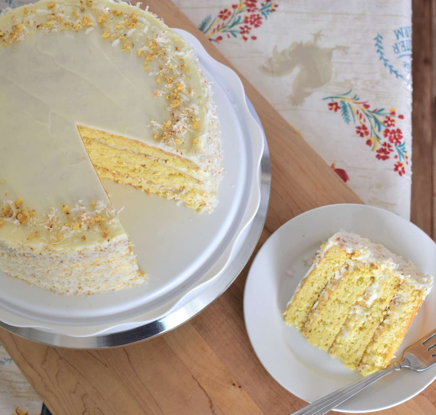 Italian Coconut Cream Cake