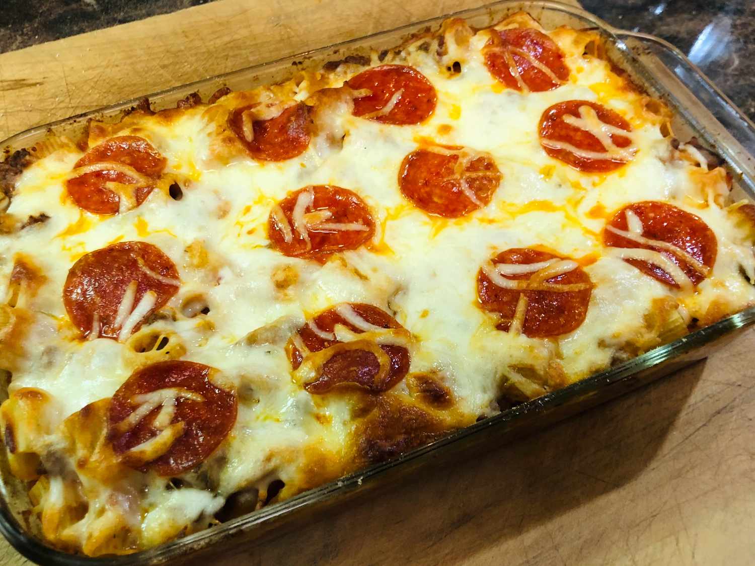 Italian Meat Manicotti Casserole