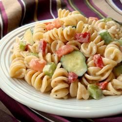 Italian Pasta Salad with Caesar Dressing