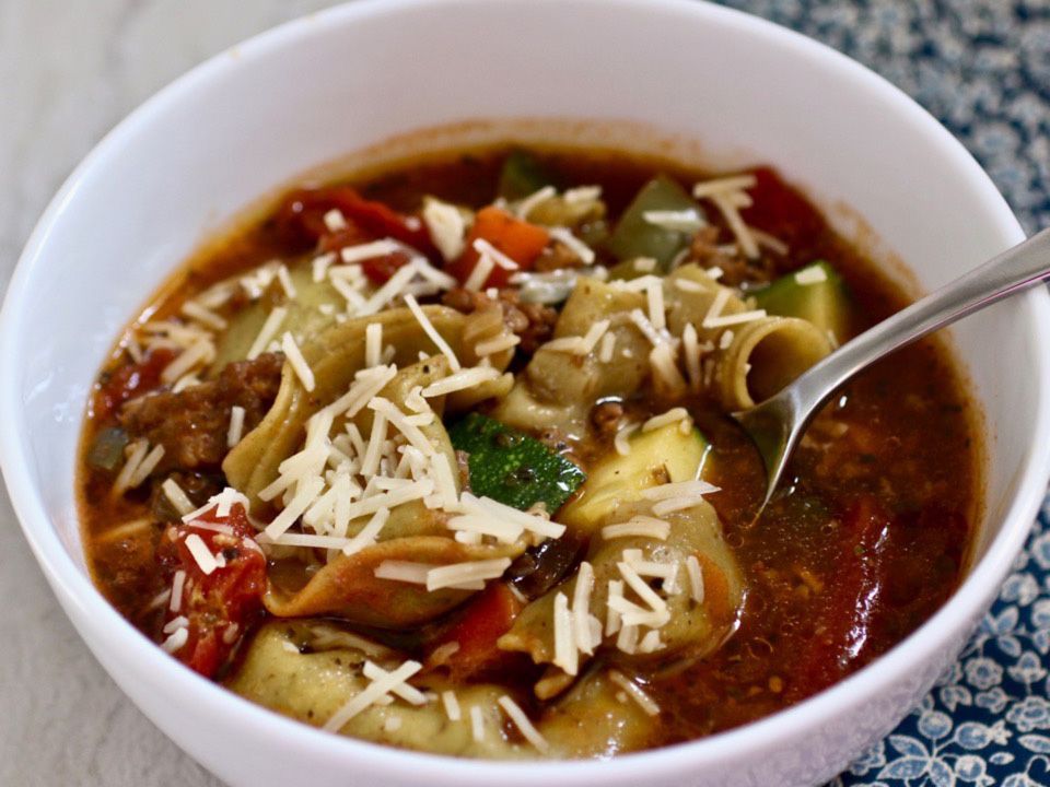 Italian Sausage and Tortellini Soup