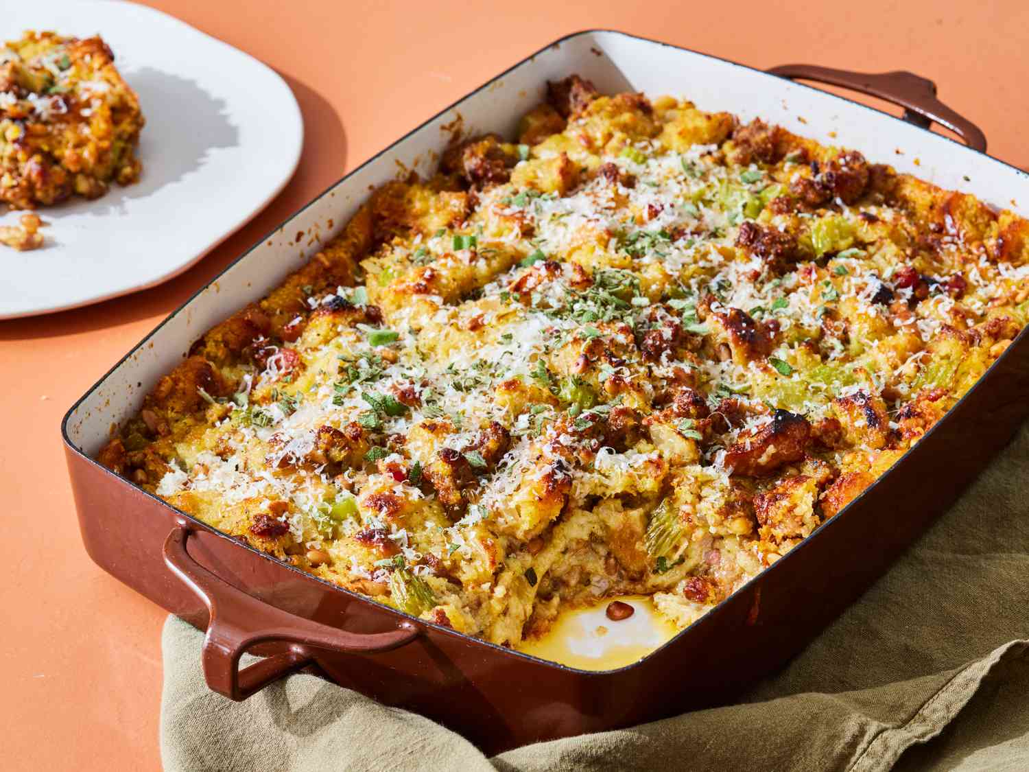 Italian Southern Thanksgiving Stuffing
