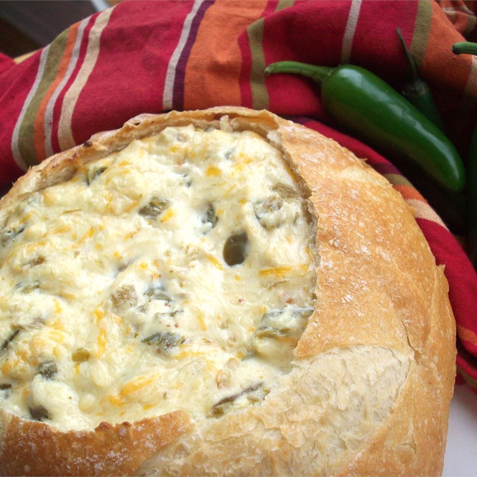 Jalapeño Cheese Dip in Sourdough