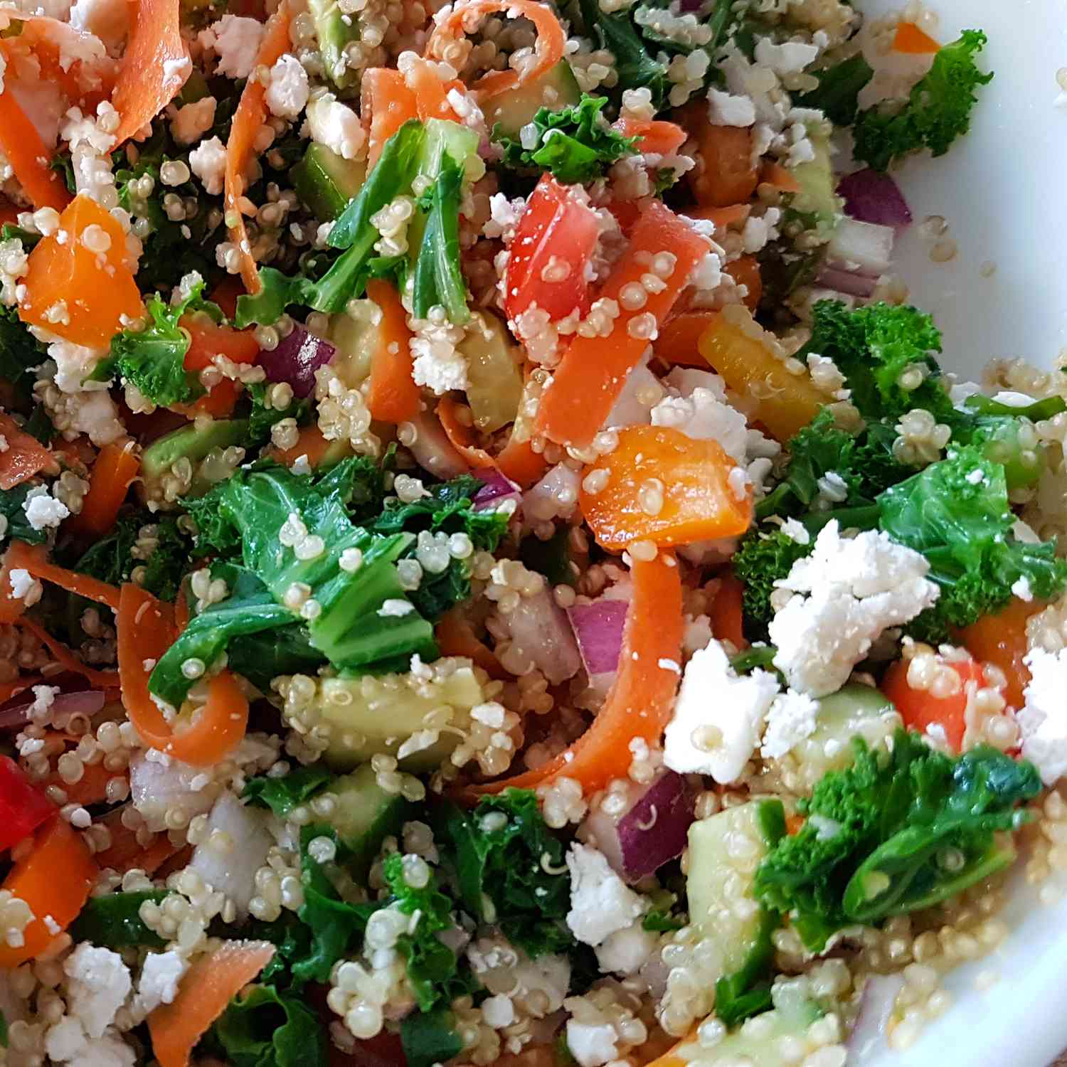 Kale Quinoa Avocado Salad