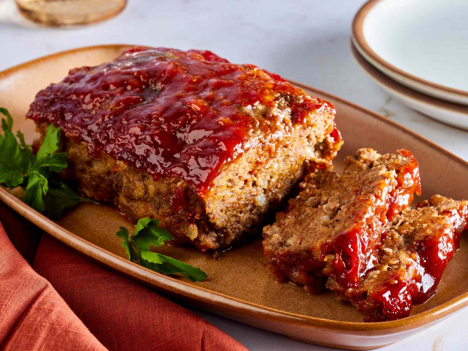 Ketchup Glazed Brown Sugar Meatloaf