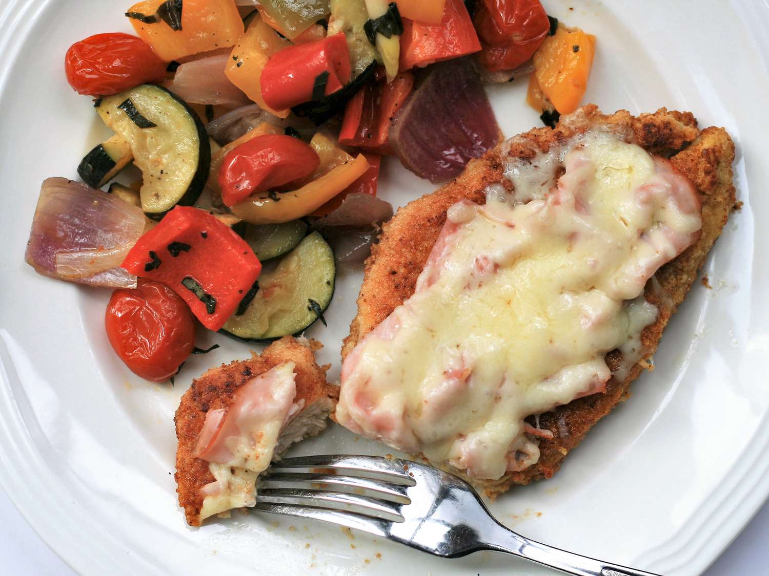 Keto Chicken Cordon Bleu Melt
