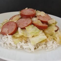 Kielbasa and Cabbage Skillet