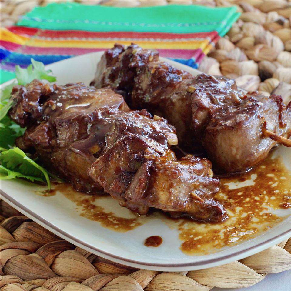 Korean BBQ Pork Kebabs