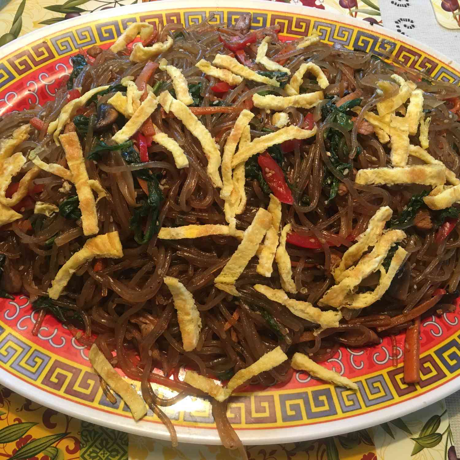 Korean Stir-Fried Sweet Potato Noodles