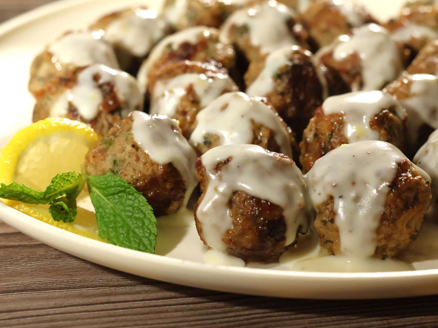 Lamb Meatballs in Lemon Sauce