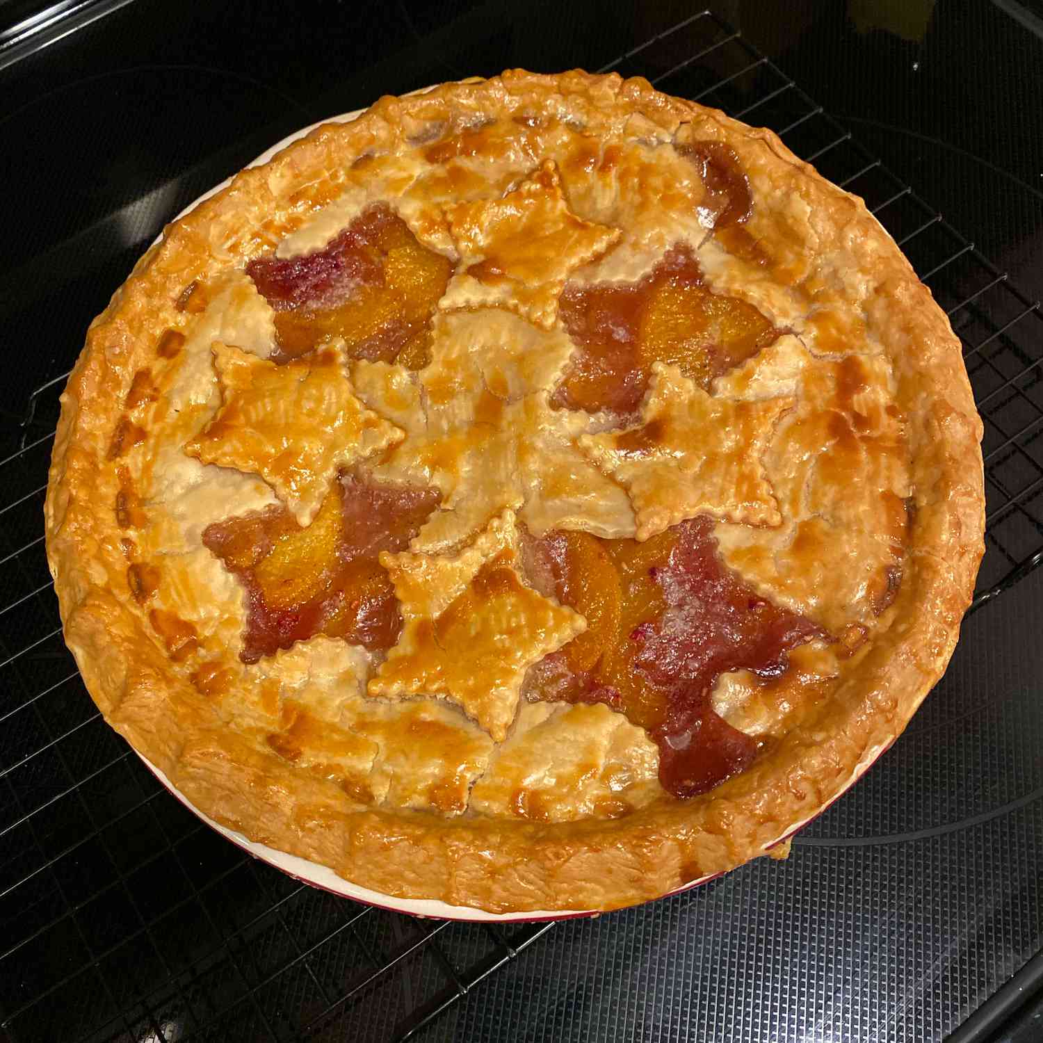 Lattice Peach Pie