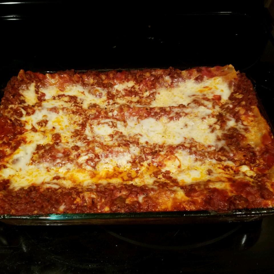 Layered Deep Dish Lasagna