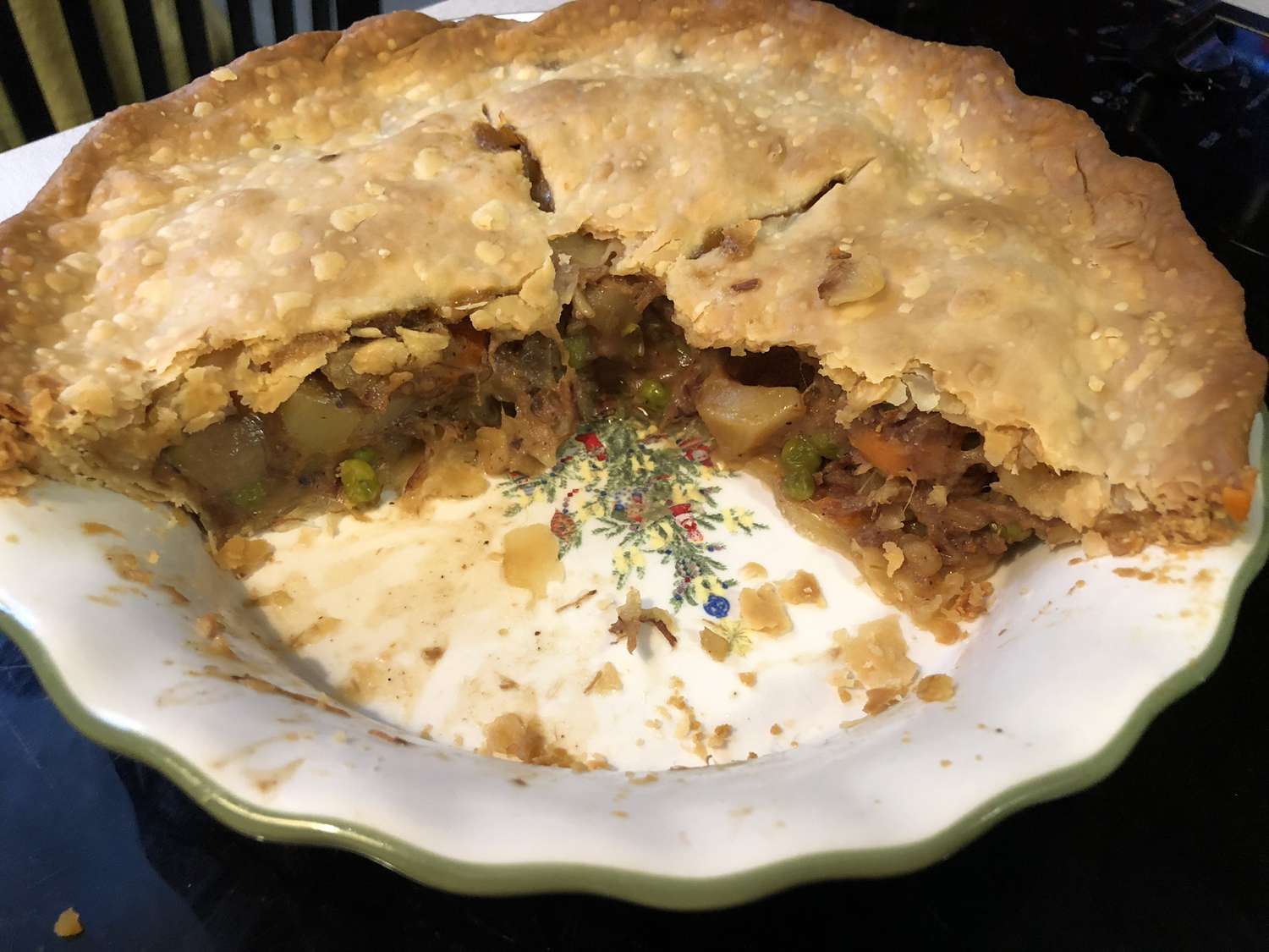 Leftover Pot Roast Pot Pie