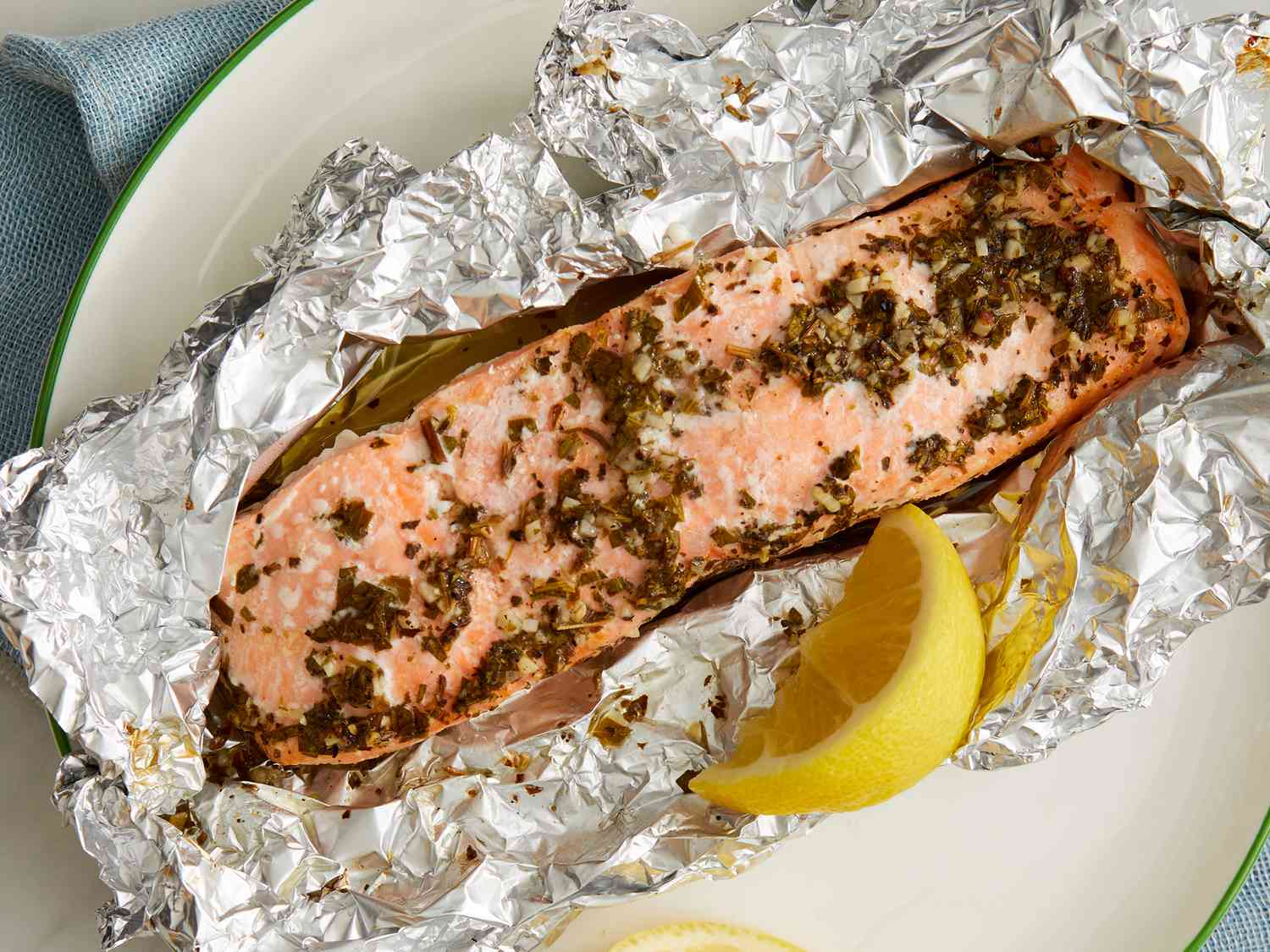 Lemon and Parsley Baked Salmon
