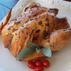 Lemon Balm Herb Roasted Chicken