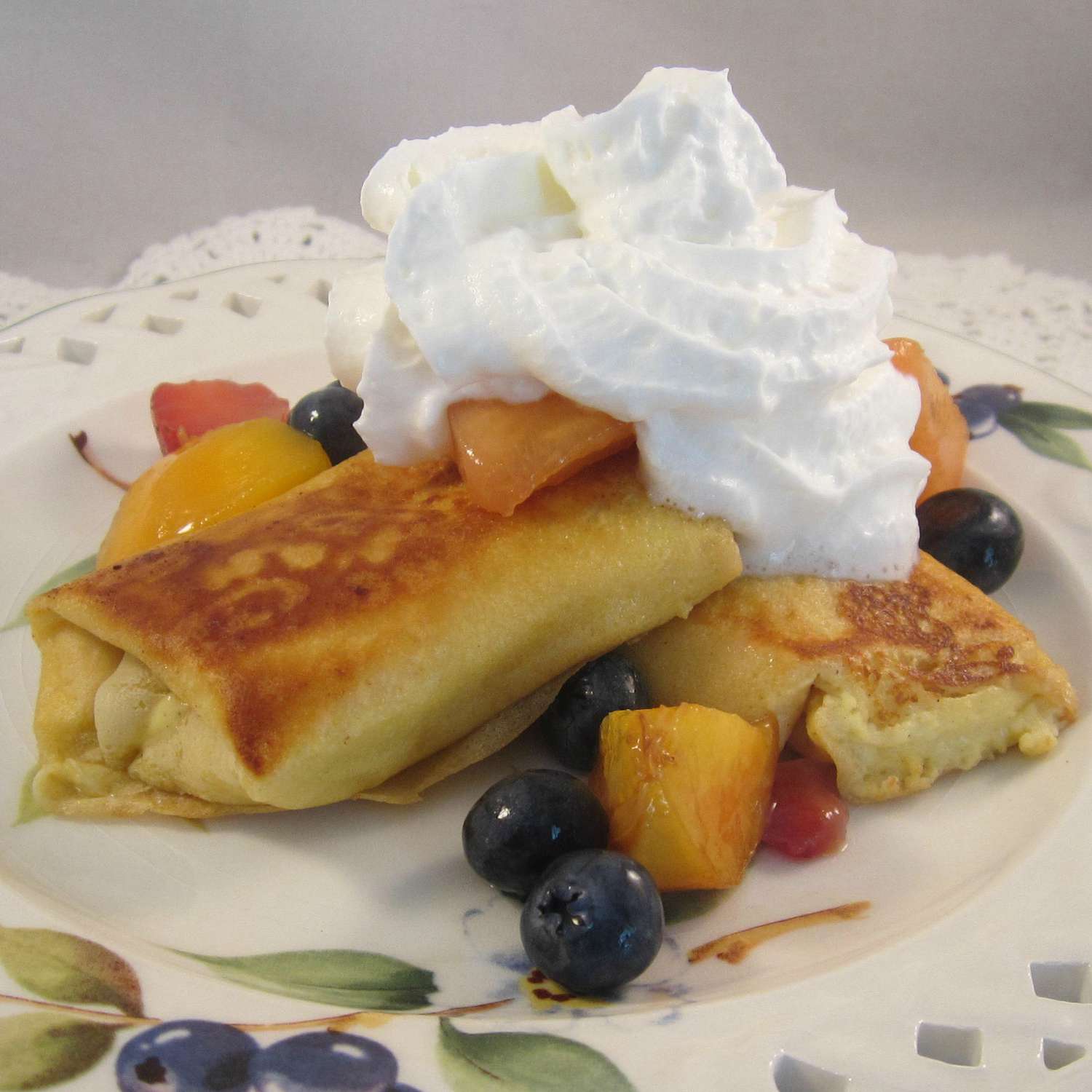 Lemon Cheese Blintzes