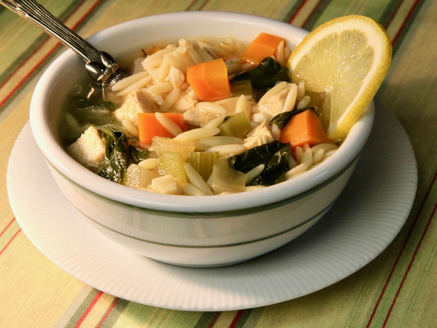 Lemon Chicken Orzo Stew