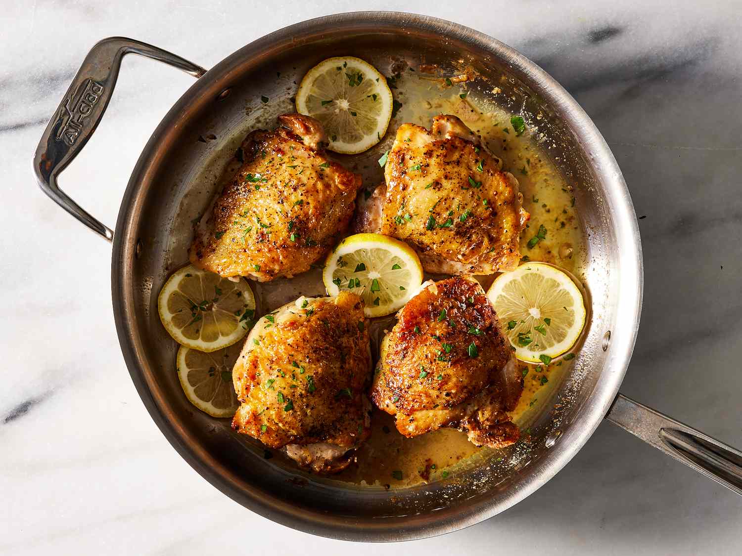 Lemon Garlic Baked Chicken Thighs