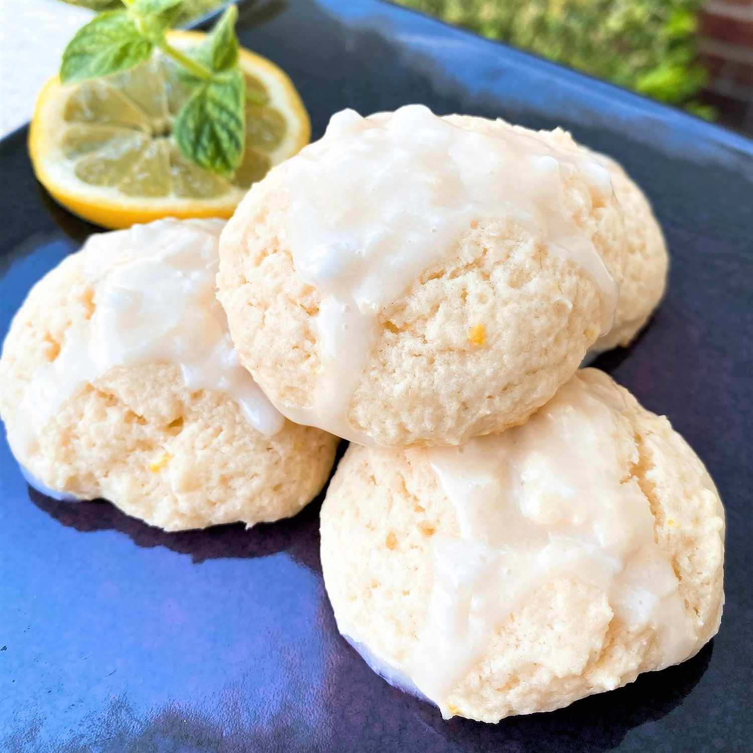 Lemon Ricotta Cookies with Glaze