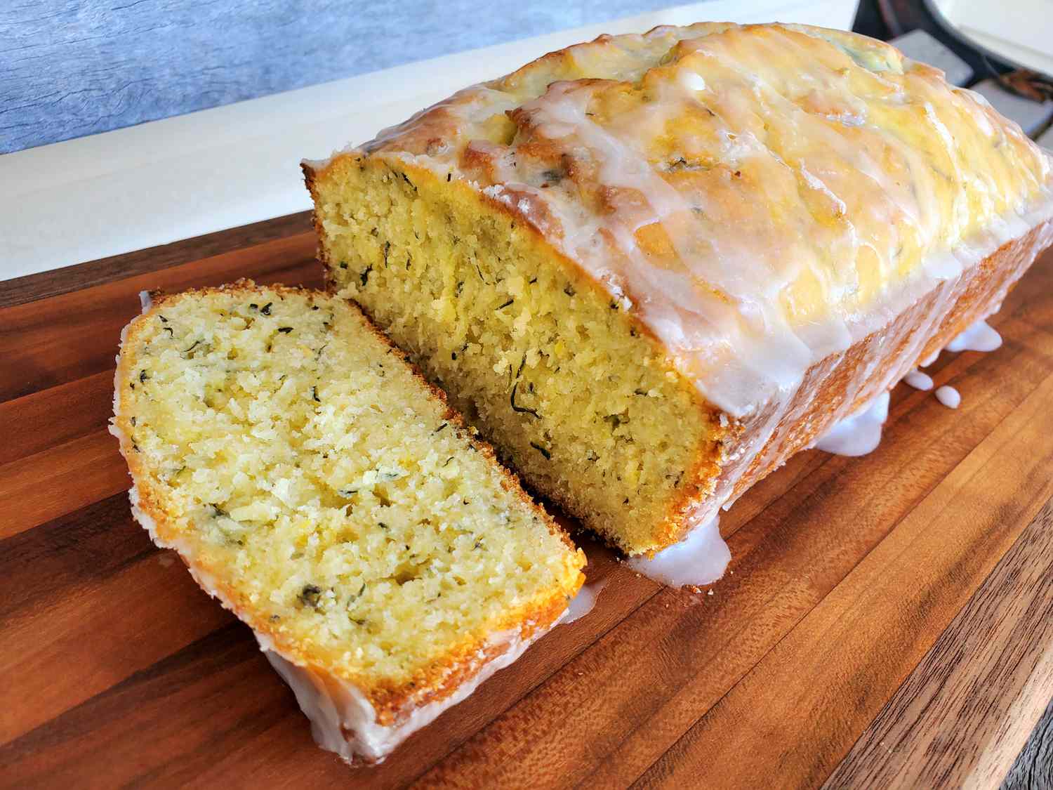 Lemon Zucchini Bread with Glaze