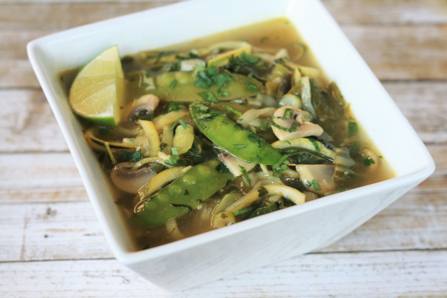 Lemongrass Coconut Curry Zoodle Soup