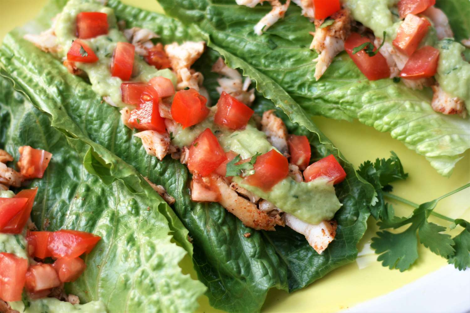 Lettuce-Wrapped Fish Tacos