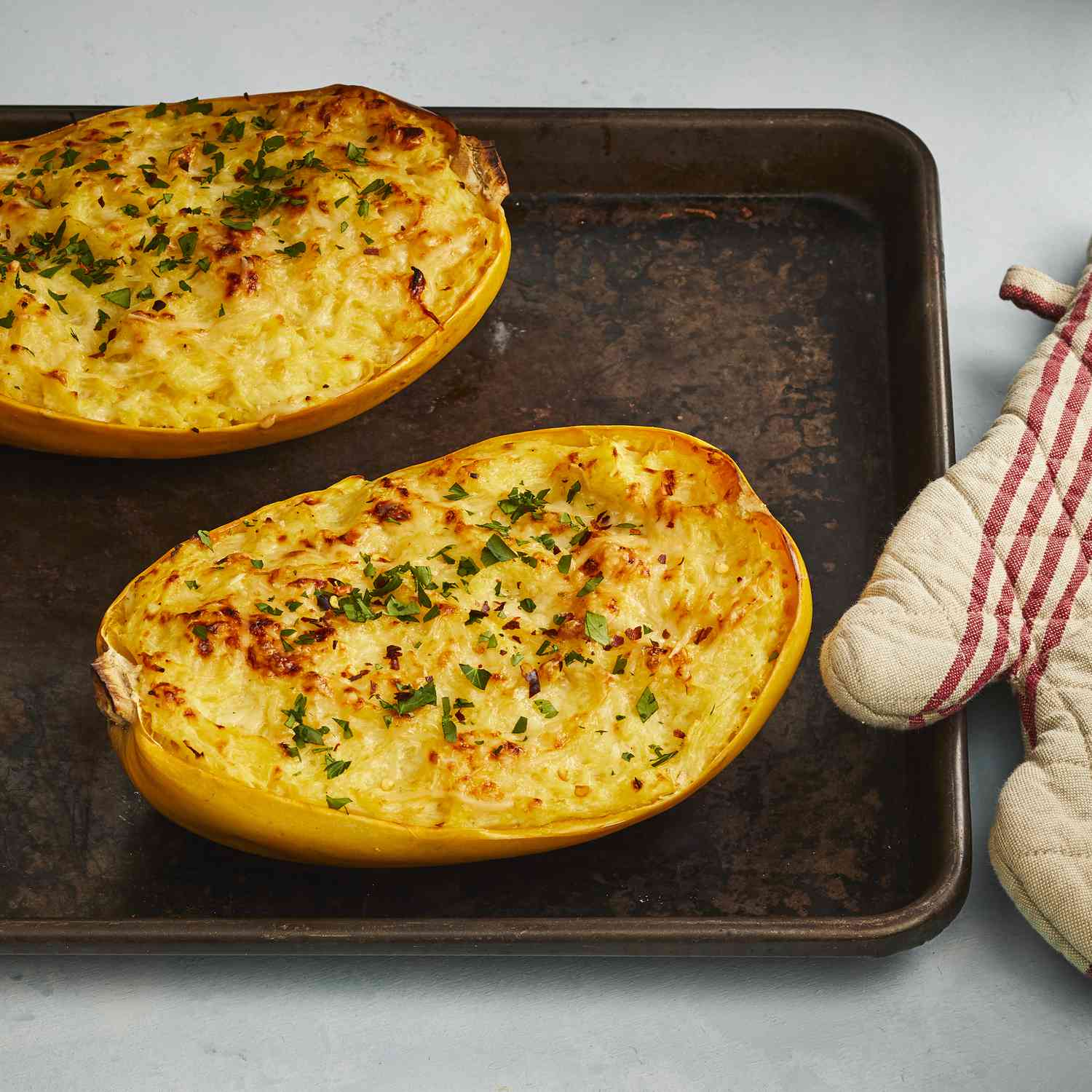Light Spaghetti Squash Alfredo
