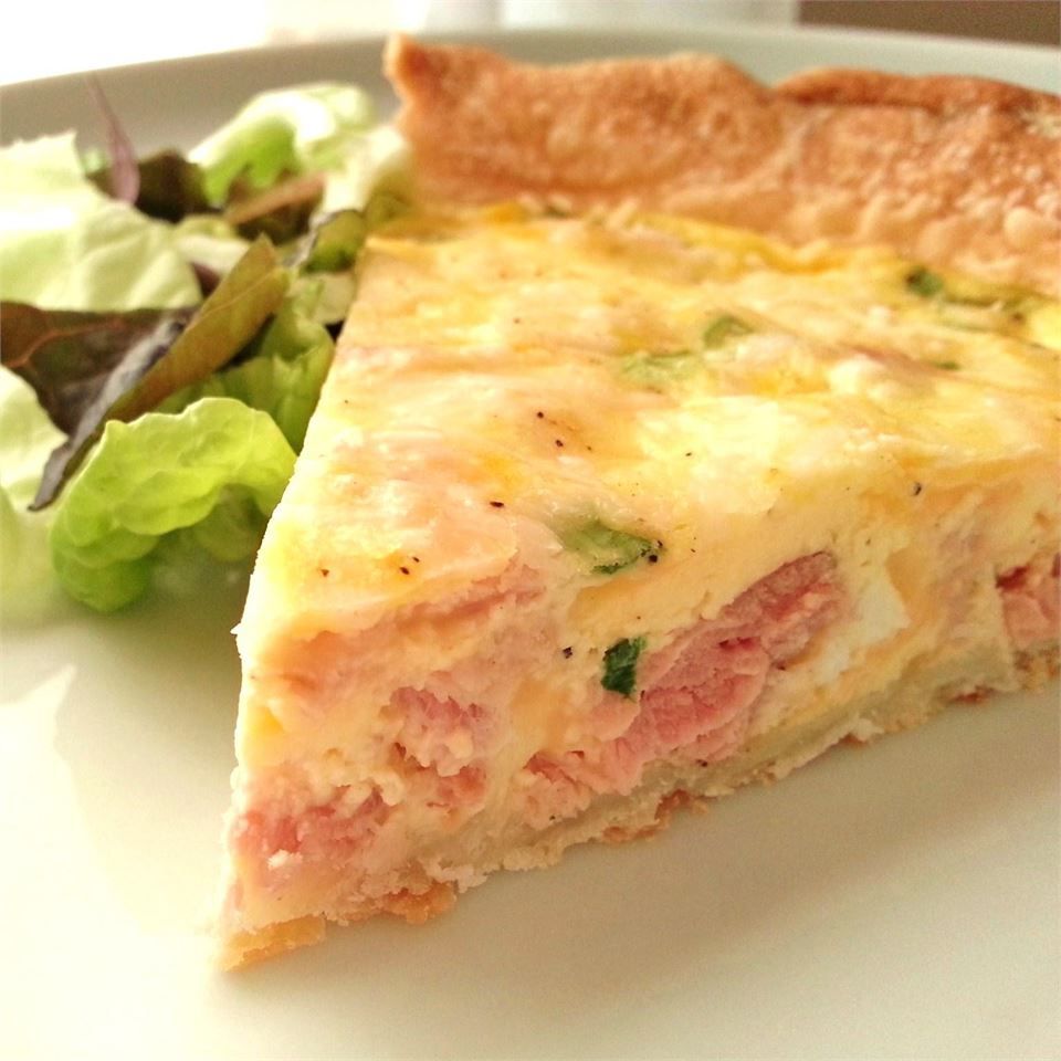 Lightened-Up Ham and Cheese Quiche