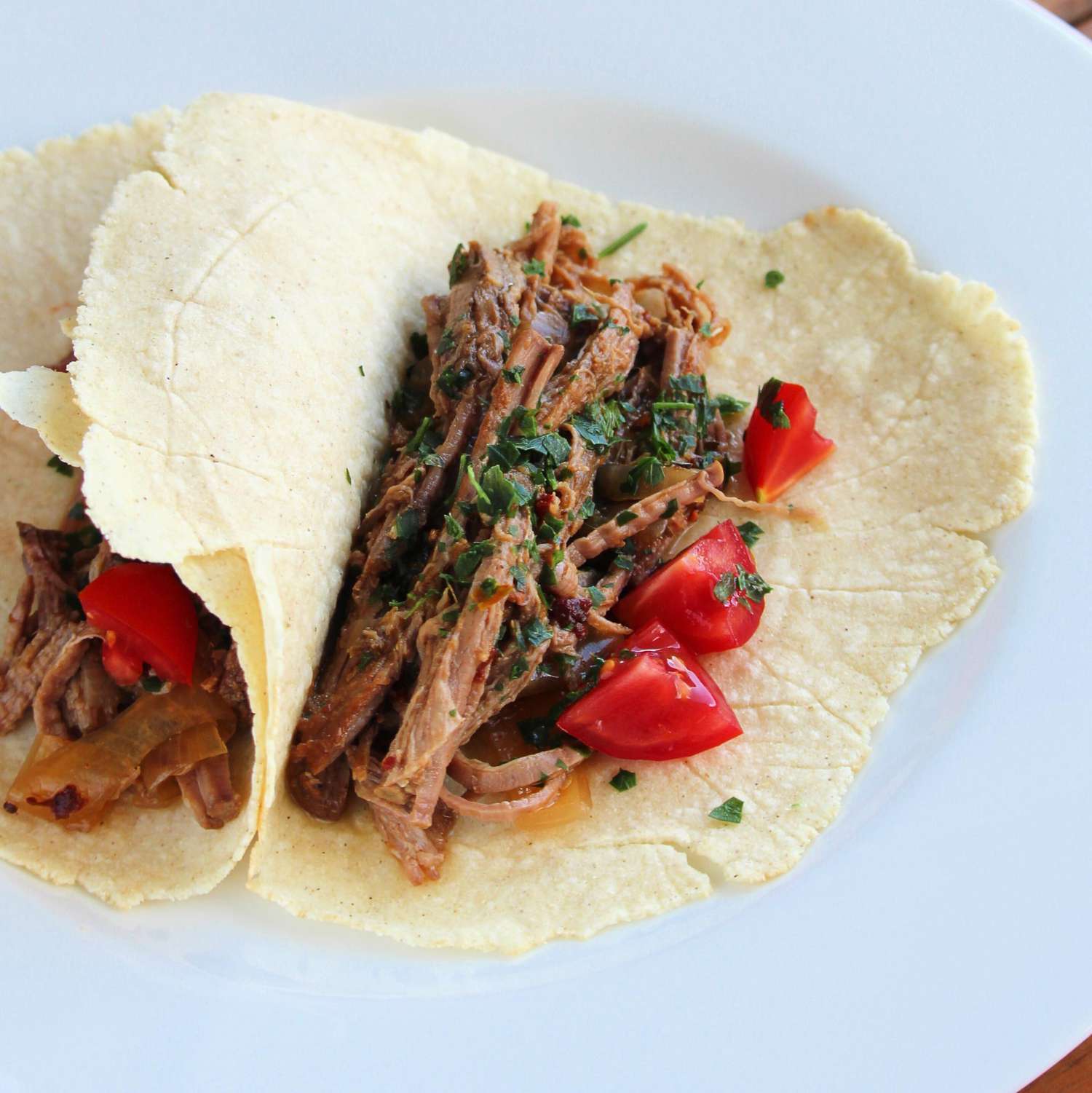 Lime Shredded Beef Tacos