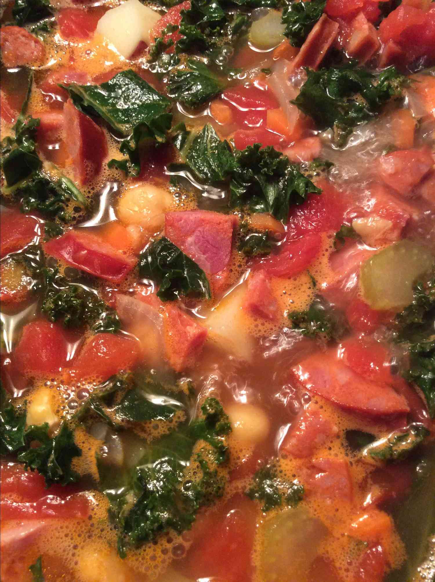 Linguica Sausage Soup