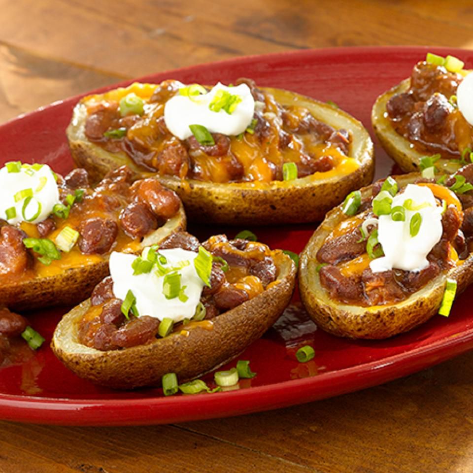 Loaded Chili Potato Skins