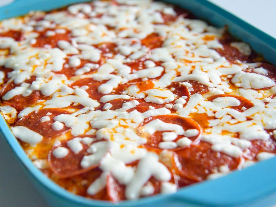 Mac and Cheese Pizza Casserole